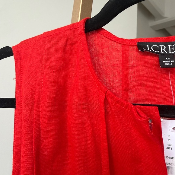 JCREW, Red Linen Maxi Dress, MSRP $248, NWT - Picture 8 of 16